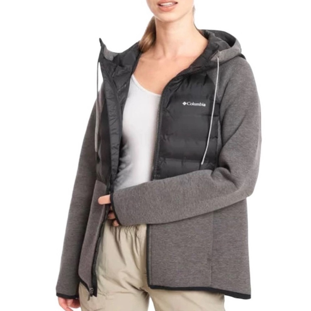 Columbia Women's Northern Comfort Hybrid Hoodie Black and Grey